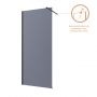 Invena ścianka prysznicowa walk-in 120 cm czarny półmat/szkło grafitowe AK-32-123 zdj.7