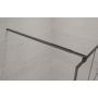 Invena ścianka prysznicowa walk-in 90 cm czarny półmat/szkło ze wzorem AK-32-197 zdj.8