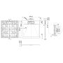 Invena Alvero brodzik kwadratowy 80x80 cm biały AK-7B-808 zdj.2