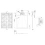 Invena Alvero Trend brodzik prostokątny 110x80 cm kaszmir AK-7K-811 zdj.2