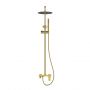 Invena Alonia zestaw prysznicowy ścienny z deszczownicą złoty AU-70-D09 zdj.4