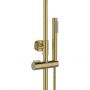Invena Alonia zestaw prysznicowy ścienny z deszczownicą złoty AU-70-D09 zdj.6
