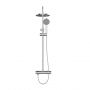 Invena Kalitea zestaw prysznicowy ścienny z deszczownicą chrom AU-72-001 zdj.3