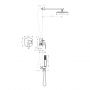 Invena Glamour zestaw prysznicowy podtynkowy z deszczownicą miedź BS-02-014 zdj.5