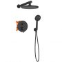 Invena Kalitea zestaw prysznicowy podtynkowy z deszczownicą czarny BS-72-004 zdj.3