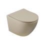Invena Tavro QFS miska WC z deską wolnoopadającą wisząca bez kołnierza cappuccino CE-71-008 zdj.1