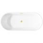 Invena Limnos wanna wolnostojąca 170x75 cm owalna biała AN-00-190 zdj.5
