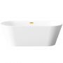 Invena Limnos wanna wolnostojąca 170x75 cm owalna biała AN-00-190 zdj.6
