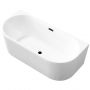Invena Glamour wanna przyścienna 170x80 cm owalna biała AN-02-14U zdj.5