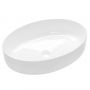Invena Astri umywalka 55x41 cm nablatowa owalna biała CE-30-001 zdj.1