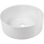 Invena Kos umywalka 42 cm nablatowa okrągła biała CE-38-001 zdj.1