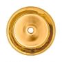 Invena Kos umywalka 42 cm nablatowa okrągła złoty połysk CE-38-009 zdj.3