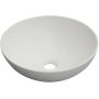 Invena Tinos umywalka 39,5 cm nablatowa okrągła biały mat CE-43-001 zdj.1