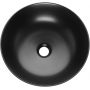 Invena Tinos umywalka 39,5 cm nablatowa okrągła czarny półmat CE-43-005 zdj.4