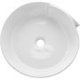 Invena Kordoba umywalka 43 cm nablatowa okrągła biała CE-47-001 zdj.3