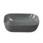 Invena Vitoria umywalka 45,5x32 cm prostokątna nablatowa szary/kamień mat CE-48-007 zdj.2
