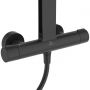 Ideal Standard Alu+ zestaw prysznicowy ścienny termostatyczny z deszczownicą czarny BD583XG zdj.4