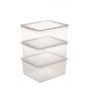 Keeeper Bea Clearbox pojemniki do przechowywania (3 szt) zestaw przezroczysty 3003100100000 zdj.1