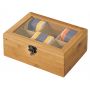 Kesper pojemnik do przechowywania 21,7x16 cm skrzyneczka na herbatę drewno bambusowe 58902 zdj.1