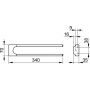Keuco Collection Moll wieszak na ręcznik 34 cm chrom 12719010000 zdj.2