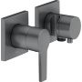 Keuco Edition 11 bateria prysznicowa podtynkowa chrom-czarny szczotkowany 51151131222 zdj.1