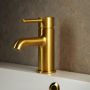 KFA Armatura Moza Gold bateria umywalkowa stojąca złoty szczotkowany 5032-815-31 zdj.6