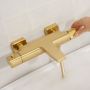 KFA Armatura Malaga Brushed Light Gold  bateria wannowo-prysznicowa ścienna termostatyczna złoto szczotkowane 5754-010-31 zdj.6