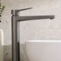 KFA Armatura Malaga Gun Metal Grey bateria umywalkowa stojąca wysoka szara 4522-712-61 zdj.11