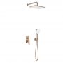 KFA Armatura Malaga zestaw prysznicowy podtynkowy z deszczownicą różowe złoto szczotkowane 4529-501-34 zdj.1