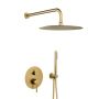 KFA Armatura Moza Brushed Light Gold zestaw prysznicowy podtynkowy z deszczownicą złoty jasny 5039-501-39 zdj.1