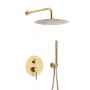 KFA Armatura Moza Gold zestaw prysznicowy podtynkowy z deszczownicą złoty szczotkowany 5039-501-31 zdj.1
