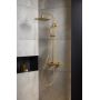 KFA Armatura Moza Gold zestaw prysznicowy ścienny termostatyczny z deszczownicą złoty szczotkowany 5736-920-31 zdj.3