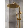 KFA Armatura Moza Gold zestaw prysznicowy ścienny termostatyczny z deszczownicą złoty szczotkowany 5736-920-31 zdj.4