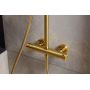 KFA Armatura Moza Gold zestaw prysznicowy ścienny termostatyczny z deszczownicą złoty szczotkowany 5736-920-31 zdj.7