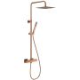 KFA Armatura Logon zestaw prysznicowy ścienny termostatyczny z deszczownicą różowe złoto 5746-920-34 zdj.1