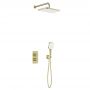 KFA Armatura Malaga zestaw prysznicowy podtynkowy z deszczownicą złoty szczotkowany 5759-501-31 zdj.1