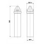 KFA Armatura filtr do baterii kuchennej Profine Lilac Medium 824-515-86 zdj.2