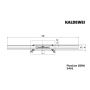 Kaldewei FlowLine Zero ruszt odpływu liniowego 120 cm model 2401 czarny mat 940100010676 zdj.2