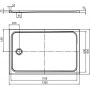 Kaldewei Cayonoplan brodzik prostokątny 130x80 cm biały 362400010001 zdj.2