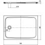 Kaldewei Cayonoplan brodzik 110x80 cm prostokątny model 2222-5 z obniżonym nośnikiem styropianowym biały 375247980001 zdj.2