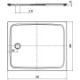 Kaldewei Cayonoplan brodzik 120x100 cm prostokątny model 2227-5 z obniżonym nośnikiem styropianowym biały 375747980001 zdj.2
