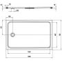 Kaldewei Cayonoplan brodzik 160x75 cm prostokątny model 2275-5 z obniżonym nośnikiem styropianowym biały 363547980001 zdj.2