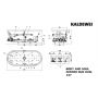 Kaldewei Centro Duo Oval wanna z hydromasażem 170x75 cm model 127 Body&Soul prawa biały 282760000001 zdj.2