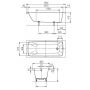 Kaldewei Cayono wanna prostokątna 180x80 cm model 751 biała 275100010001 zdj.2