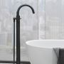 Kludi Nova Fonte Puristic bateria wannowo-prysznicowa wolnostojąca czarny mat 205903915 zdj.4