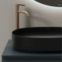 Kludi Resa O umywalka z korkiem 60x40 cm owalna nablatowa czarny mat 58CW2039 zdj.3