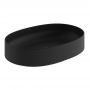 Kludi Resa O umywalka z korkiem 60x40 cm owalna nablatowa czarny mat 58CW2039 zdj.1
