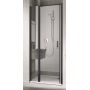 Kermi Cada XS Czarny Soft drzwi prysznicowe 90 cm lewe czarny soft/szkło przezroczyste CK1GL090203PK zdj.1