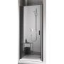Kermi Cada XS Czarny Soft drzwi prysznicowe 70 cm lewe czarny soft/szkło przezroczyste CK1WL070203PK zdj.1