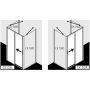 Kermi Cada XS drzwi prysznicowe 110 cm lewe srebrny wysoki połysk/szkło przezroczyste CKD2L11020VPK zdj.3